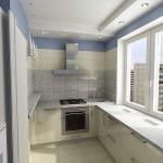 кухня на балконе с видом на многоэтажку